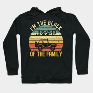 I'm The Black Of The Family Jeep Vintage Jeep men/women/kid Jeep Dog Paws Hoodie